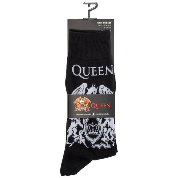 Mens Perri''s Queen Crest Crew Socks - image 