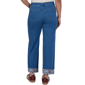 Womens Ruby Rd. Game of Luxe Floral Cuff Wide Leg Jeans - image 2