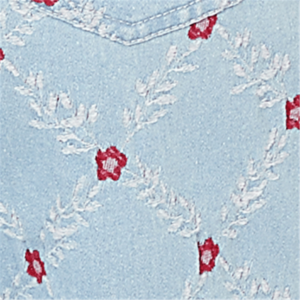 Petite Ruby Rd. French Riviera Pull On Floral Denim Capris