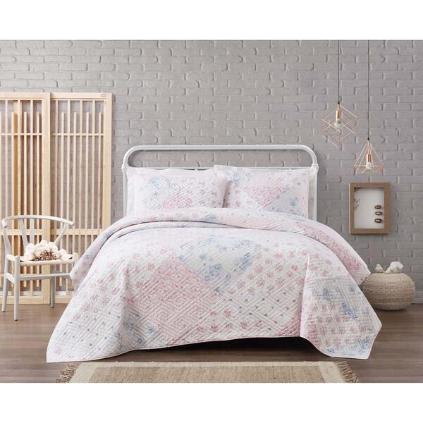 Cottage Classics Hallie Floral Quilt Set - image 