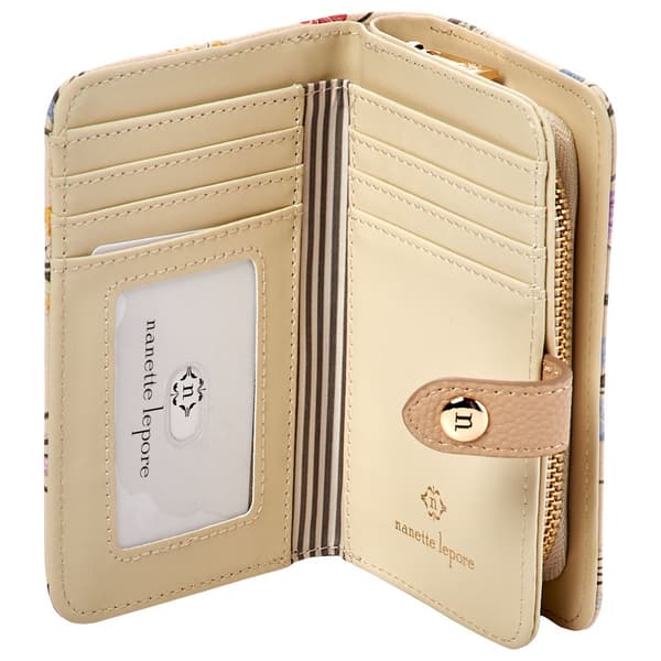 Womens Nanette Lepore Brady Zip Back Wallet - Boho Garden