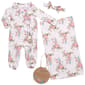 Baby Girl (NB-3M) Baby Essentials(R) 4pc. Floral Footie Set - image 1