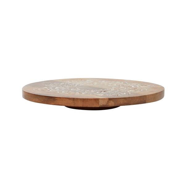 9th &amp; Pike® Wooden Lazy Susan Decorative Cake Stand