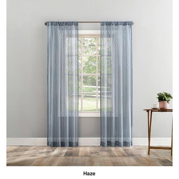 Tinsly Boucle Rod Pocket Curtain Panels