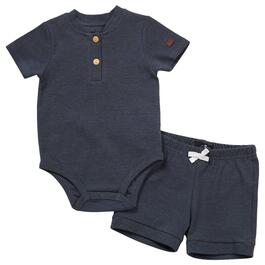Baby Boy &#40;12-24M&#41; 7 for All Man Kind&#40;R&#41; Bodysuit & Knit Shorts Set