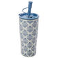 Wellness 20oz. Double Wall Blossom Blue Travel Cup - image 1