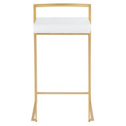 LumiSource Fuji Contemporary-Glam Counter Stools - Set of 2