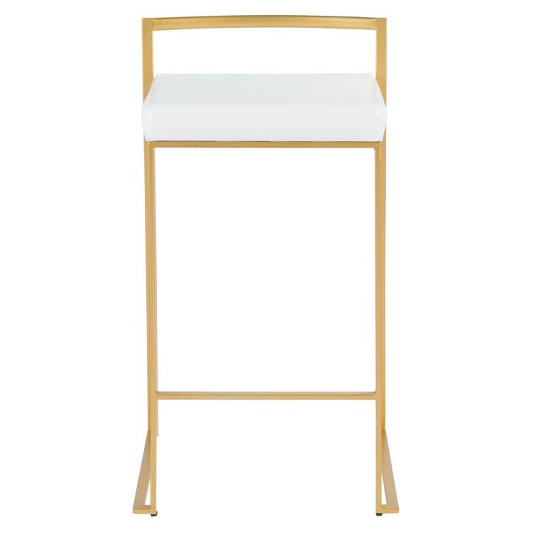 LumiSource Fuji Contemporary-Glam Counter Stools - Set of 2