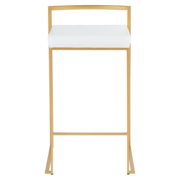 LumiSource Fuji Contemporary-Glam Counter Stools - Set of 2