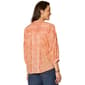 Womens Democracy Blouson Sleeve Paisley Button Down Blouse - image 2