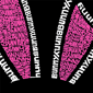 Womens LA Pop Art Bunny Ears Word Art V-Neck T-Shirt - image 3