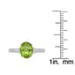 Sterling Silver Ring w/ Peridot & White Topaz Gemstones - image 5
