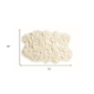 HomeRoots Off White Faux Sheepskin Washable Area Rug - image 3