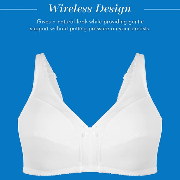 Womens Bestform Unlined Seamed Cup Wire-Free Cotton Bra 5006825