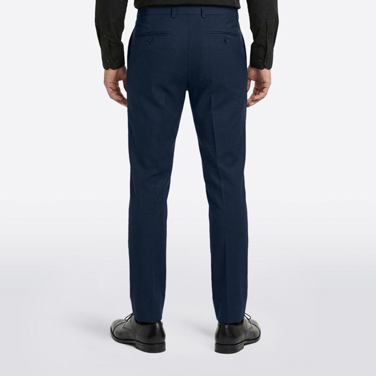 Mens Paisley & Gray Solid Pants - Grey Blue