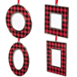 Northlight 4ct. Buffalo Plaid Photo Frame Christmas Ornaments - image 4