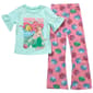 Girls (4-6x) Disney Ariel Short Sleeve w/ Flare Legging Set - image 1