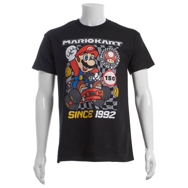 Young Mens Nintendo Mario Kart Short Sleeve Graphic Tee - image 