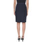 Womens DKNY Solid Pull On Slim Zip Back Pencil Skirt - Navy - image 2