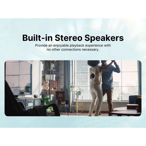 Victor® Newbury 8-in-1 Bluetooth Turntable Music Center