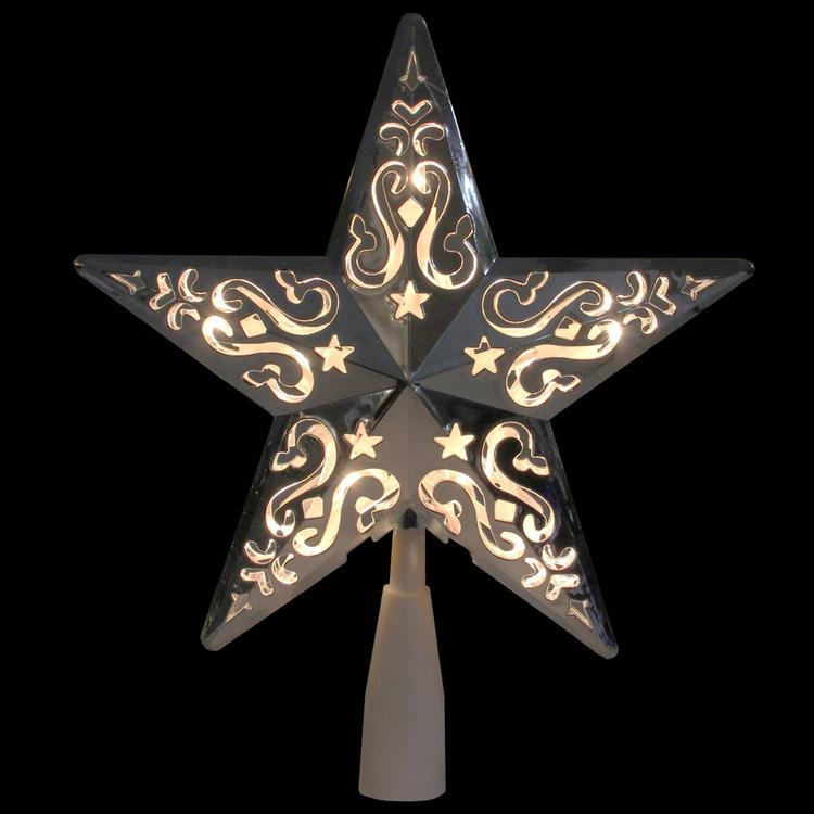 Northlight Seasonal 8.5in. Silver Star Tree Topper