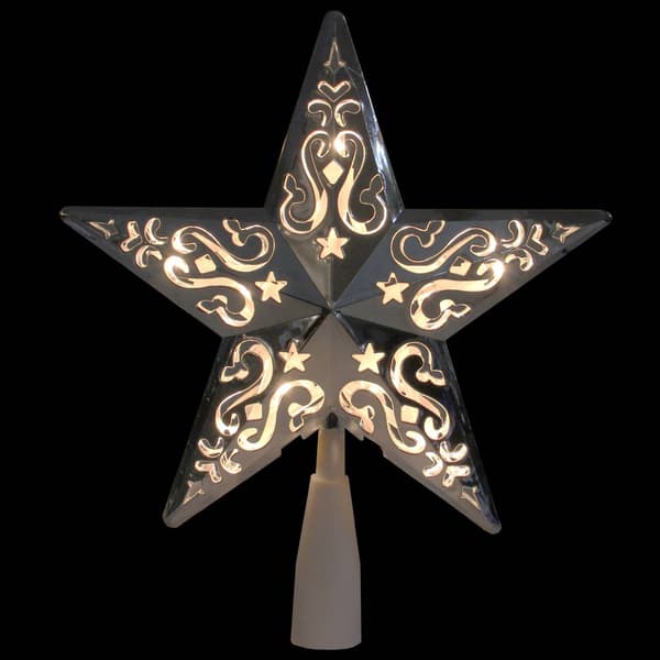 Northlight Seasonal 8.5in. Silver Star Tree Topper