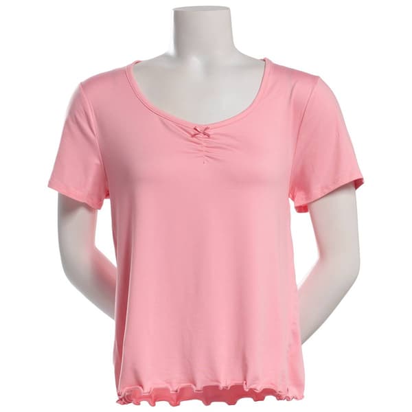 Womens Jessica Simpson Short Sleeve Cinched Pajama Tee - image 