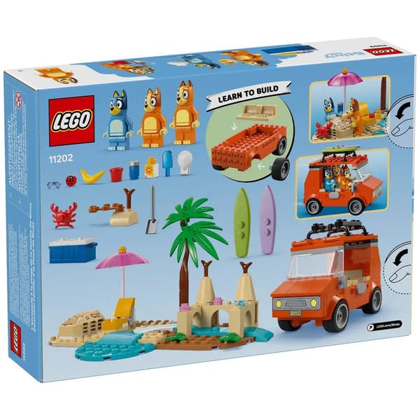 LEGO&#174; Bluey Bluey''s Beach & Family Car Trip