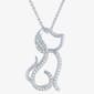 Nova Star(R) Sterling Silver Lab Grown Diamond Dog Pendant - image 1