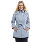 Petite Nautica Belted Rain Jacket w/Chest Zipper & Hood - image 1
