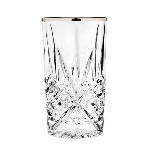 Godinger Dublin Platinum Set of 4 Highball Glasses - image 
