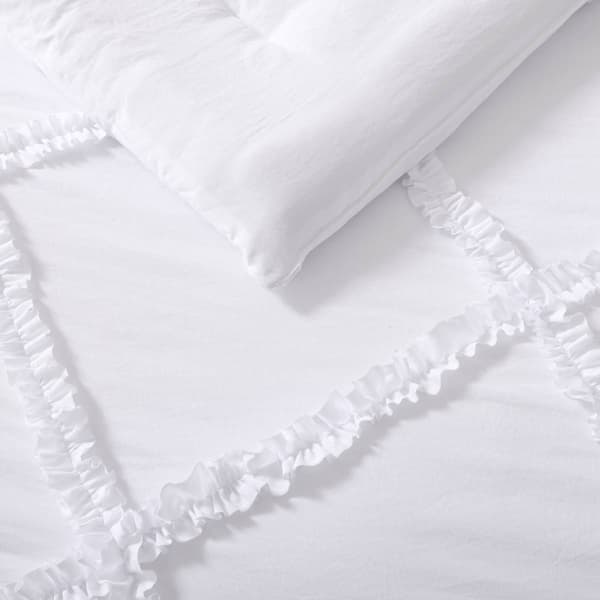 Laura Ashley Norah Solid Microfiber Comforter Set