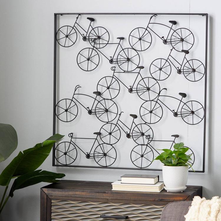 9th & Pike® Metal Bicycle Collage Wall Decor