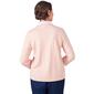 Petite Alfred Dunner A Fresh Start 2Fer Sweater with Stripe Trim - image 2