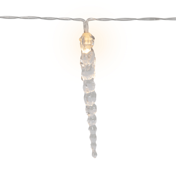 Northlight 4.5ft. Warm White Icicle String Christmas Light Set