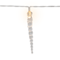 Northlight 4.5ft. Warm White Icicle String Christmas Light Set - image 6