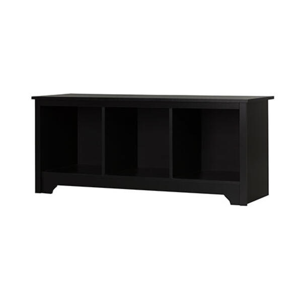 South Shore Vito Cubby Storage Bench - Black - image 