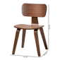 Baxton Studio Billie Wood Dining Chair Set - Set of 2 - image 8