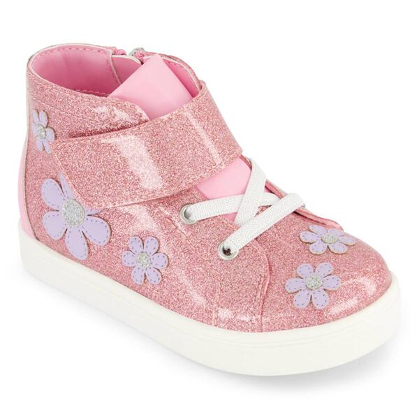 Little Girl Jessica Simpson Sadie Flower High Top Sneakers - image 