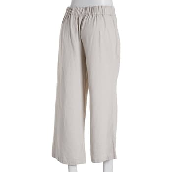 Womens Per Se Solid Linen Capri Pants - Boscov's