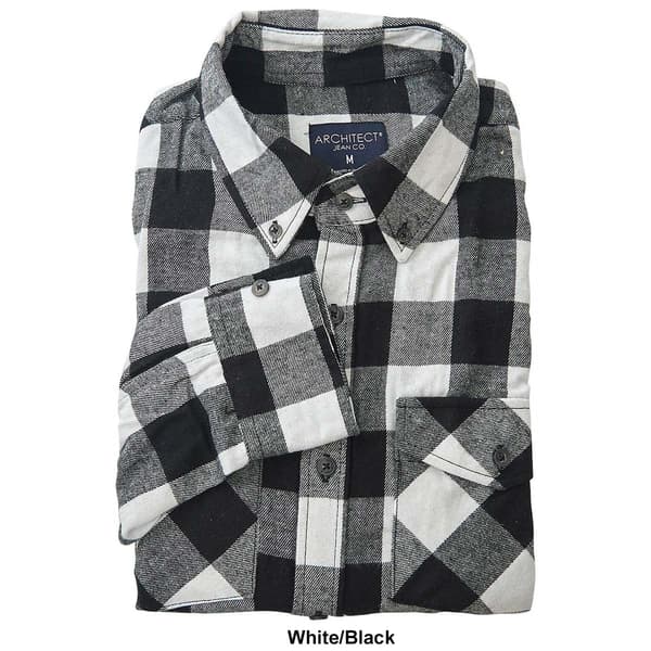 Young Mens Architect&#174; Jean Co. Checkered Plaid Flannel Shirt