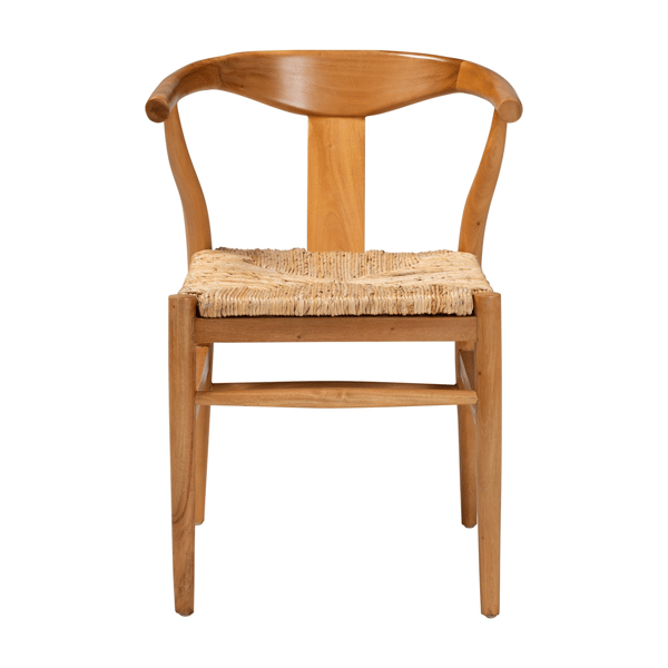 bali & pari Fika Dining Chair with Woven Seagrass Seat