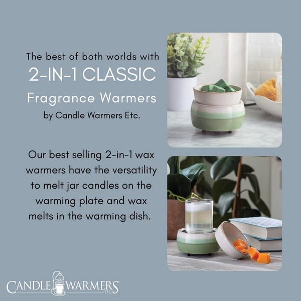Candle Warmers Etc. Matcha Latte 2-in-1 Wax Warmer
