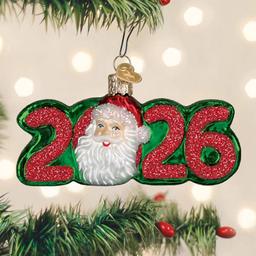 Old World Christmas 2026 Santa Glass Ornament