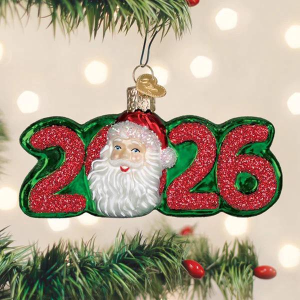 Old World Christmas 2026 Santa Glass Ornament