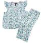 Plus Size Rene Rofe Flutter Cap Sleeve Tropical Floral Pajama Set - image 1