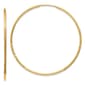 Gold Classics&#40;tm&#41; 14kt. 46mm Diamond Endless Hoop Earrings - image 1