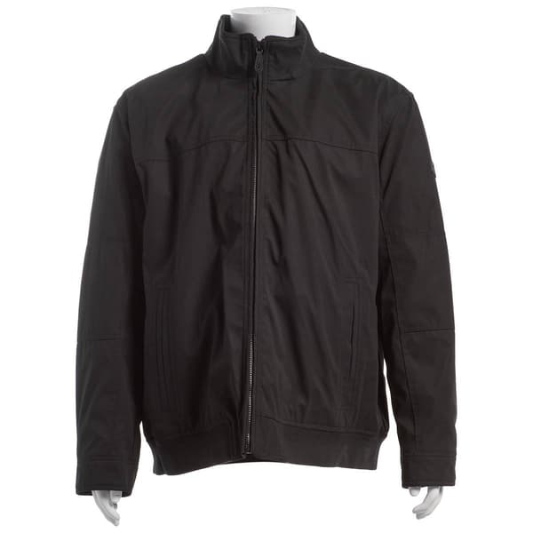 Mens Big & Tall London Fog Microfiber Bomber Jacket - image 