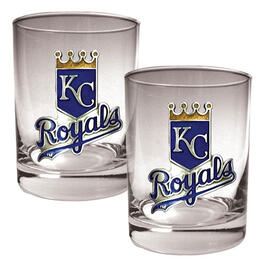 MLB Kansas City Royals 2pc. Rocks Glass Set