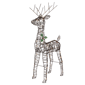 Northlight 45.5in. LED Rattan Deer Outdoor Christmas Décor - image 2
